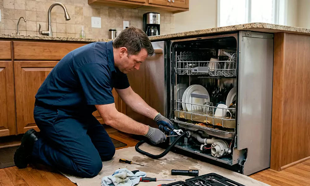 Dishwasher Not Draining Repair in East Boston, MA