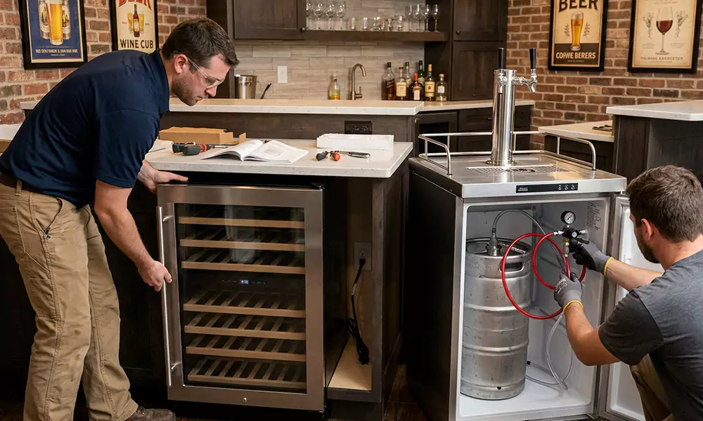 Wine Cooler and Kegerator Installation in East Boston, MA