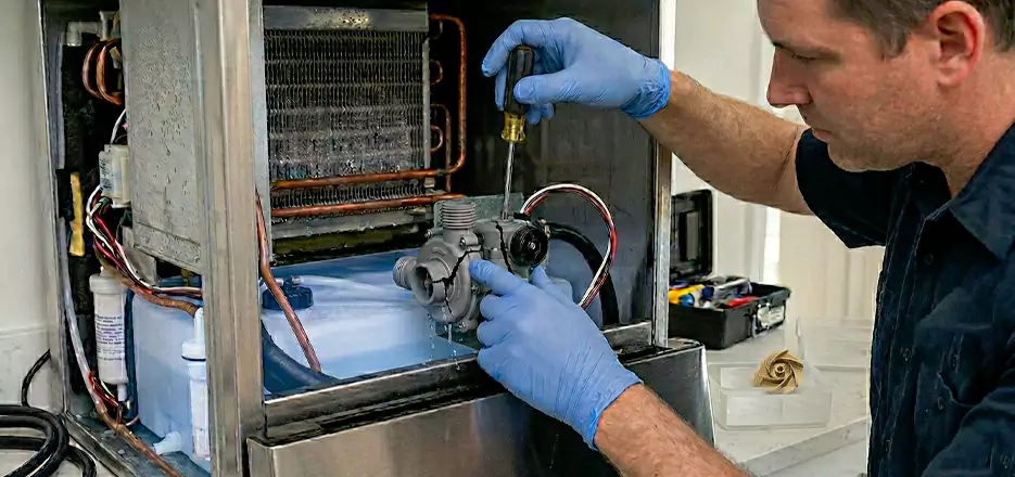 Commercial Ice Maker Water Pump Repair in East Boston