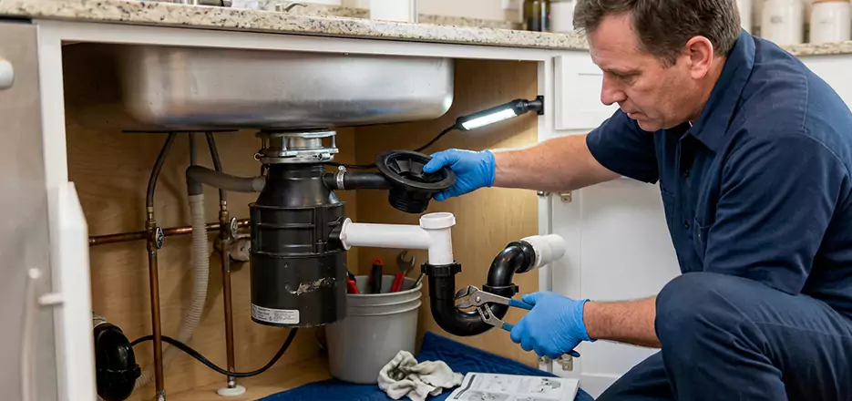 Garbage Disposal Splash Guard and Trap Installation in East Boston